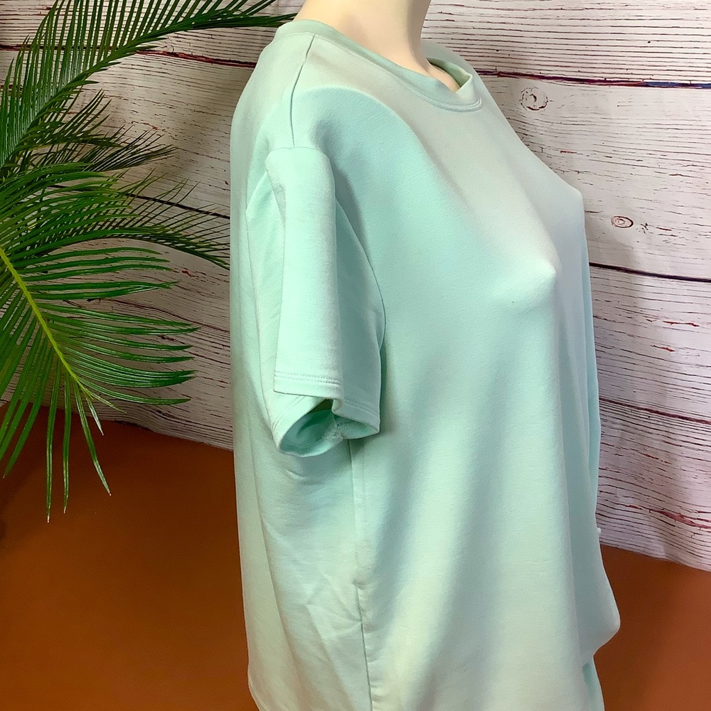 SKECHERS ACTIVE FRONT KNOT TEE TOP - MINT GREEN - Picture 4 of 10